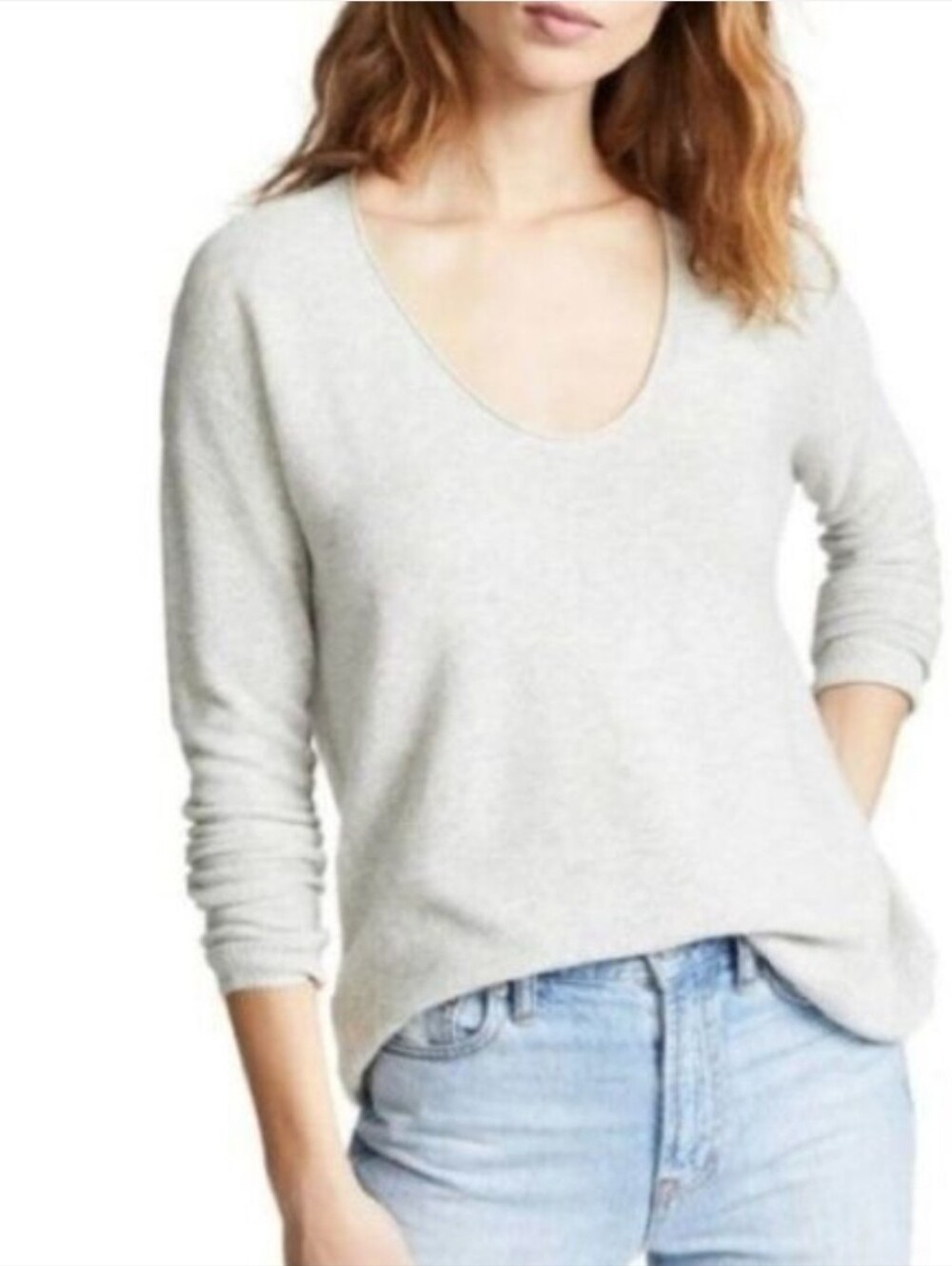 Madewell kimball‎ pullover sweater Womens Medium Heathered Gray
